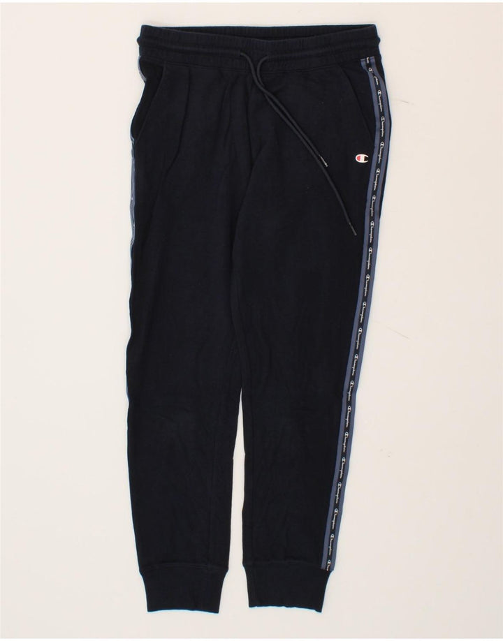 CHAMPION Mens Tracksuit Trousers Joggers Small  Navy Blue Cotton Vintage Champion and Second-Hand Champion from Messina Hembry 