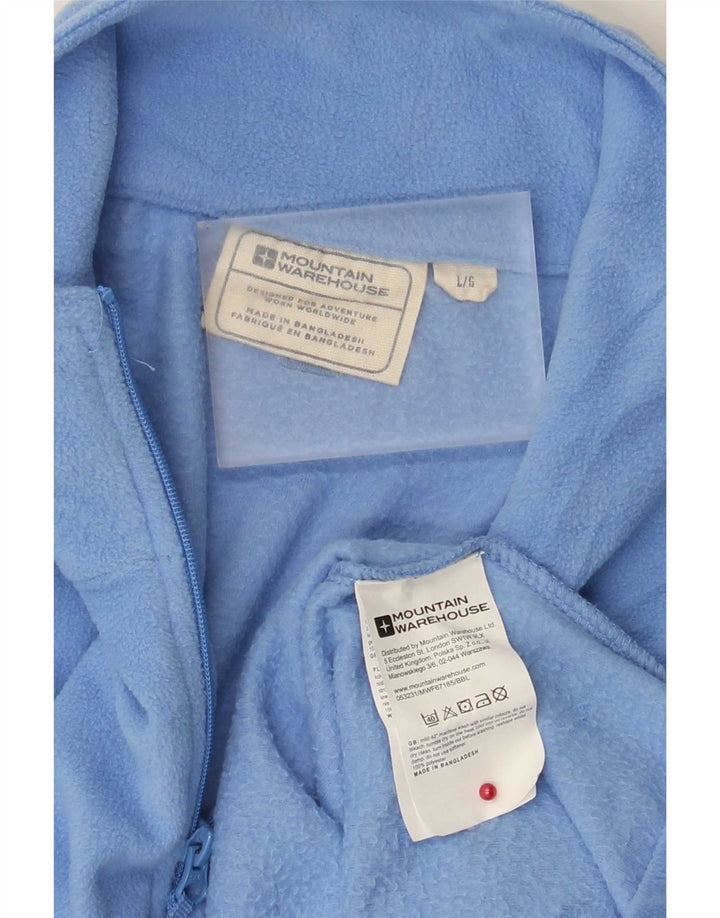 Mountain Warehouse Dame lynlås-hals Fleece Jumper UK 16 Large Blue Polyester