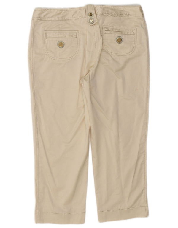 Fay Dame Capri Bukser IT 44 Medium W30 L20 Off White Bomuld