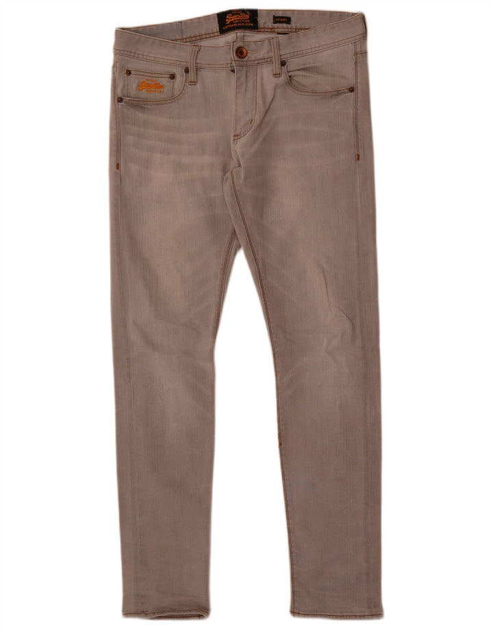 Superdry Slim Jeans til kvinder W32 L30 Grå bomuld