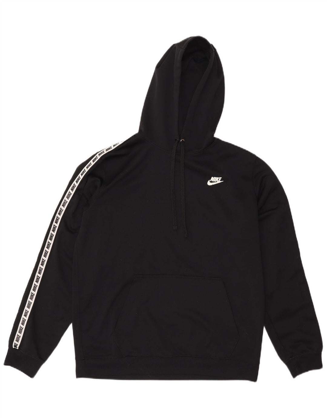 Nike grafisk hættetrøje til mænd mellem sort polyester