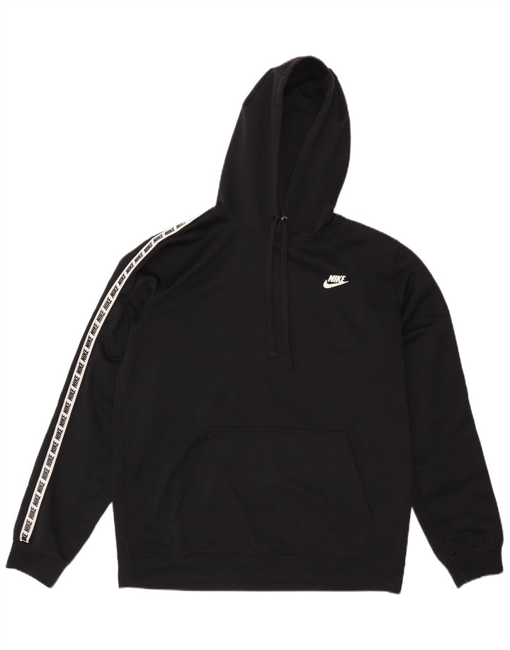 Nike grafisk hættetrøje til mænd mellem sort polyester