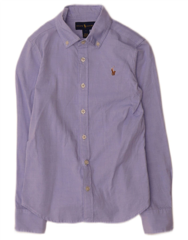 Ralph Lauren drengeskjorte 6-7 år blå bomuld