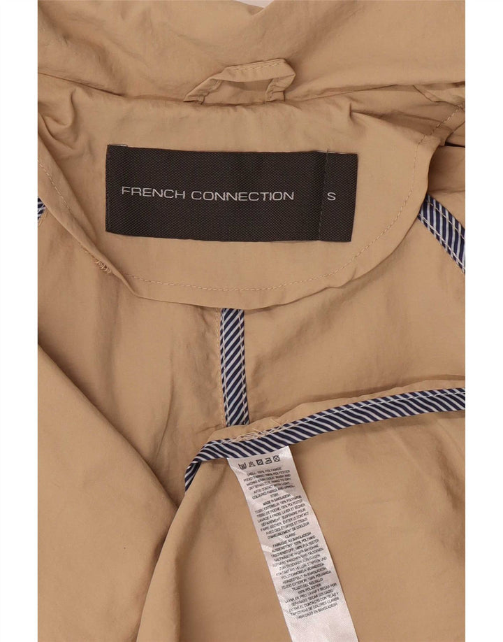 French Connection Womens Trench Coat UK 10 Small Beige Polyamid