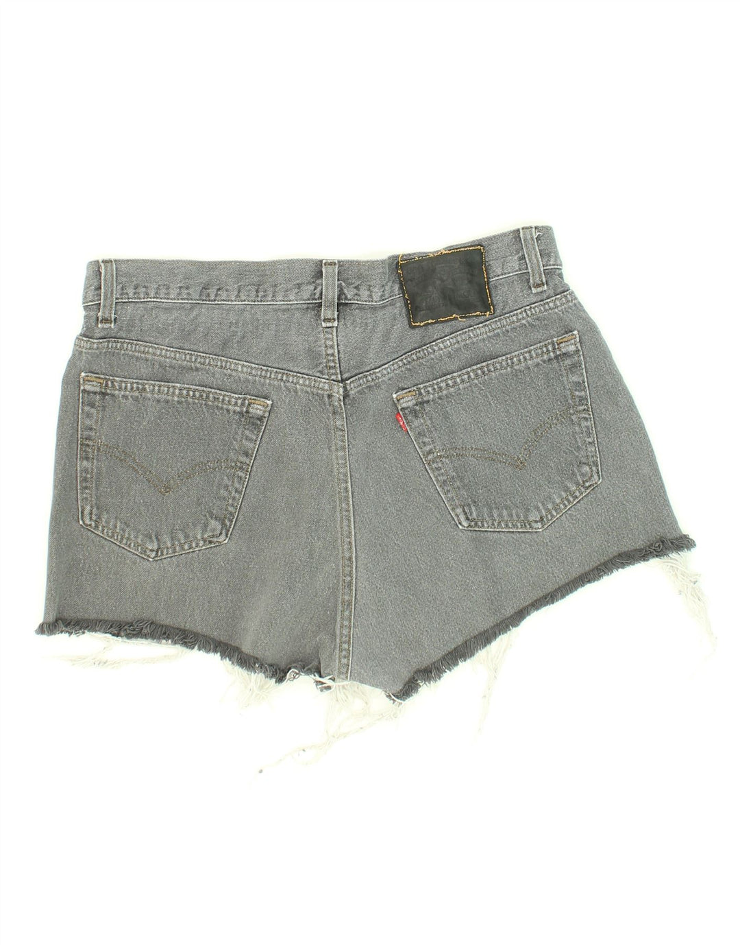 LEVI'S Womens Vintage Denim Shorts W34 Large Grey Cotton Vintage Levi's and Second-Hand Levi's from Messina Hembry 