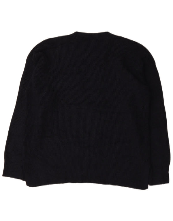 Marks & Spencer Herre sweater med rund hals, stor marineblå viskose