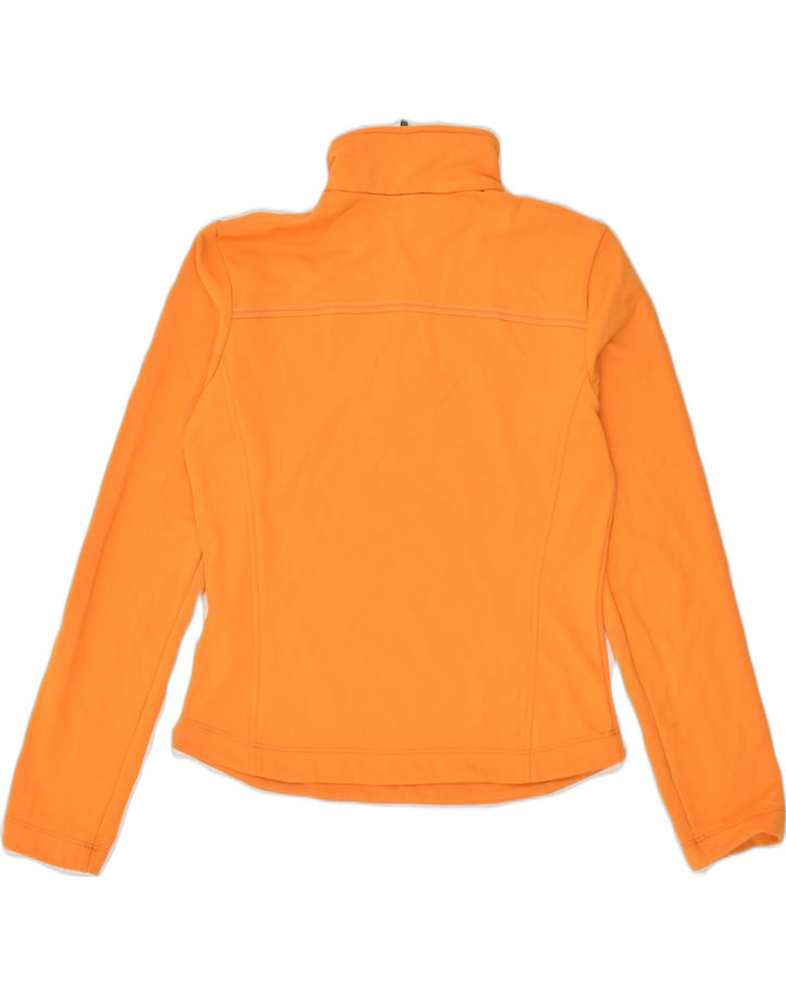 COLMAR Womens Zip Neck Sweatshirt Jumper UK 12 Medium Orange | Vintage Colmar | Thrift | Second-Hand Colmar | Used Clothing | Messina Hembry 