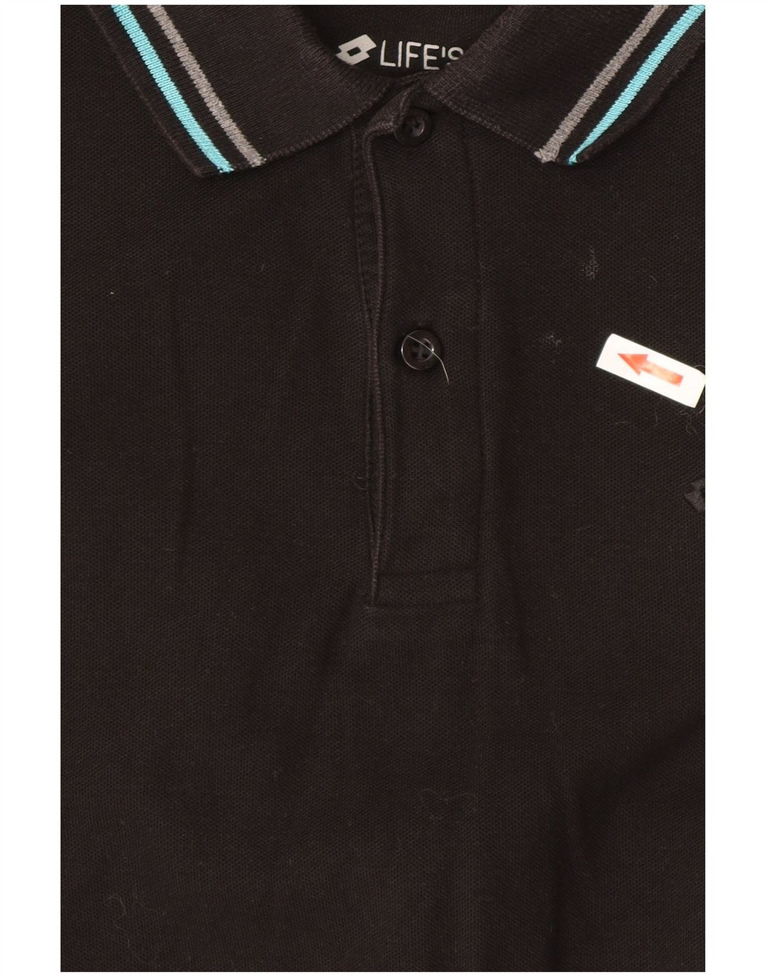 Lotto Herre Polo Shirt Stor Sort Bomuld