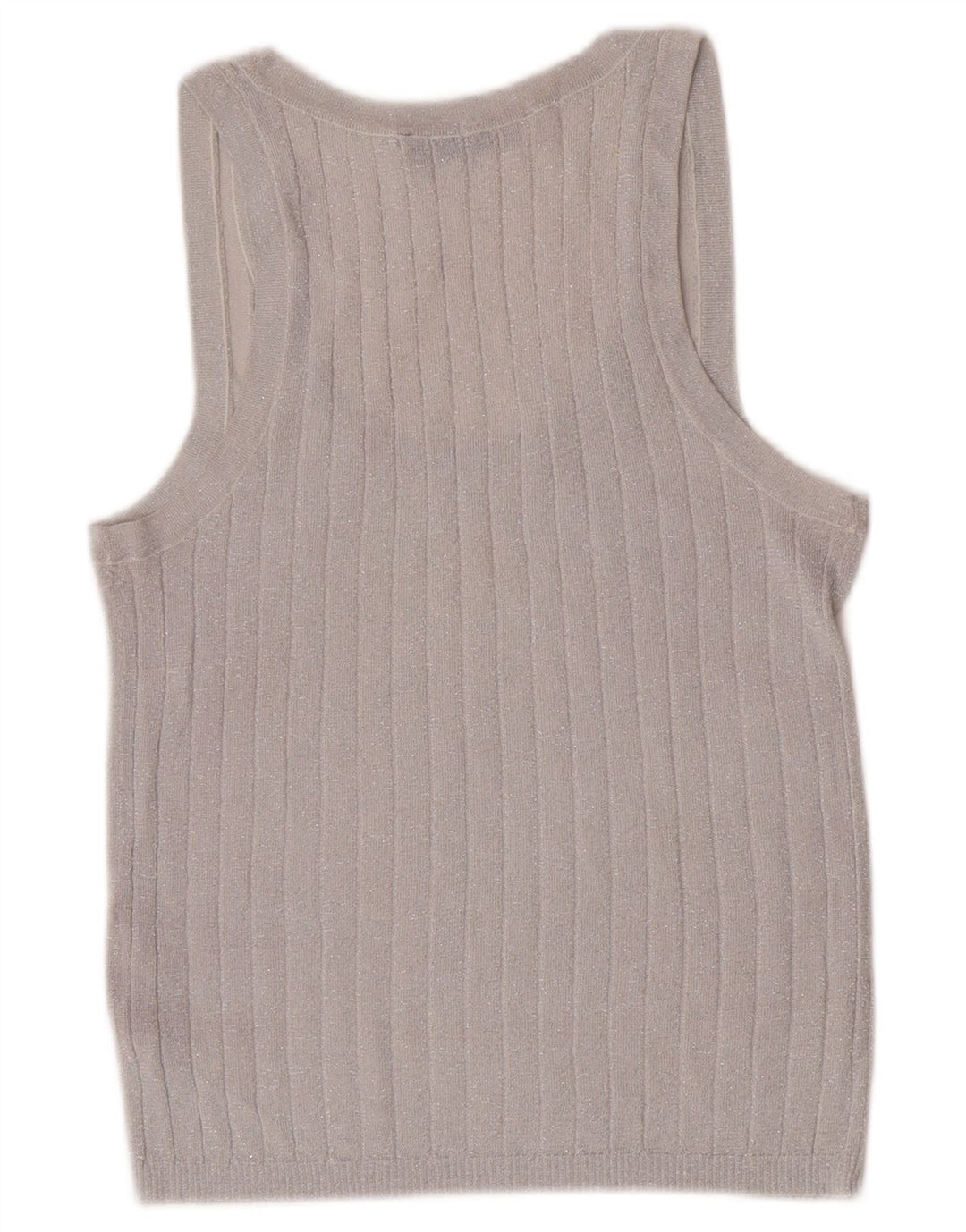 Zara Damevest Top UK 14 Large Silver Flecked Viscose
