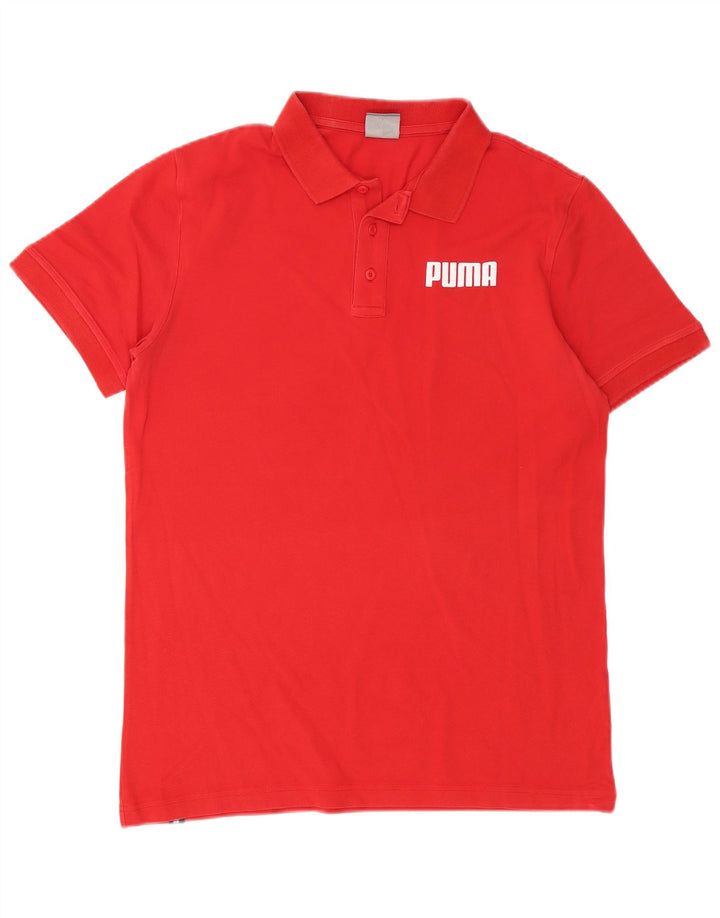 Puma herre poloshirt Medium rød bomuld