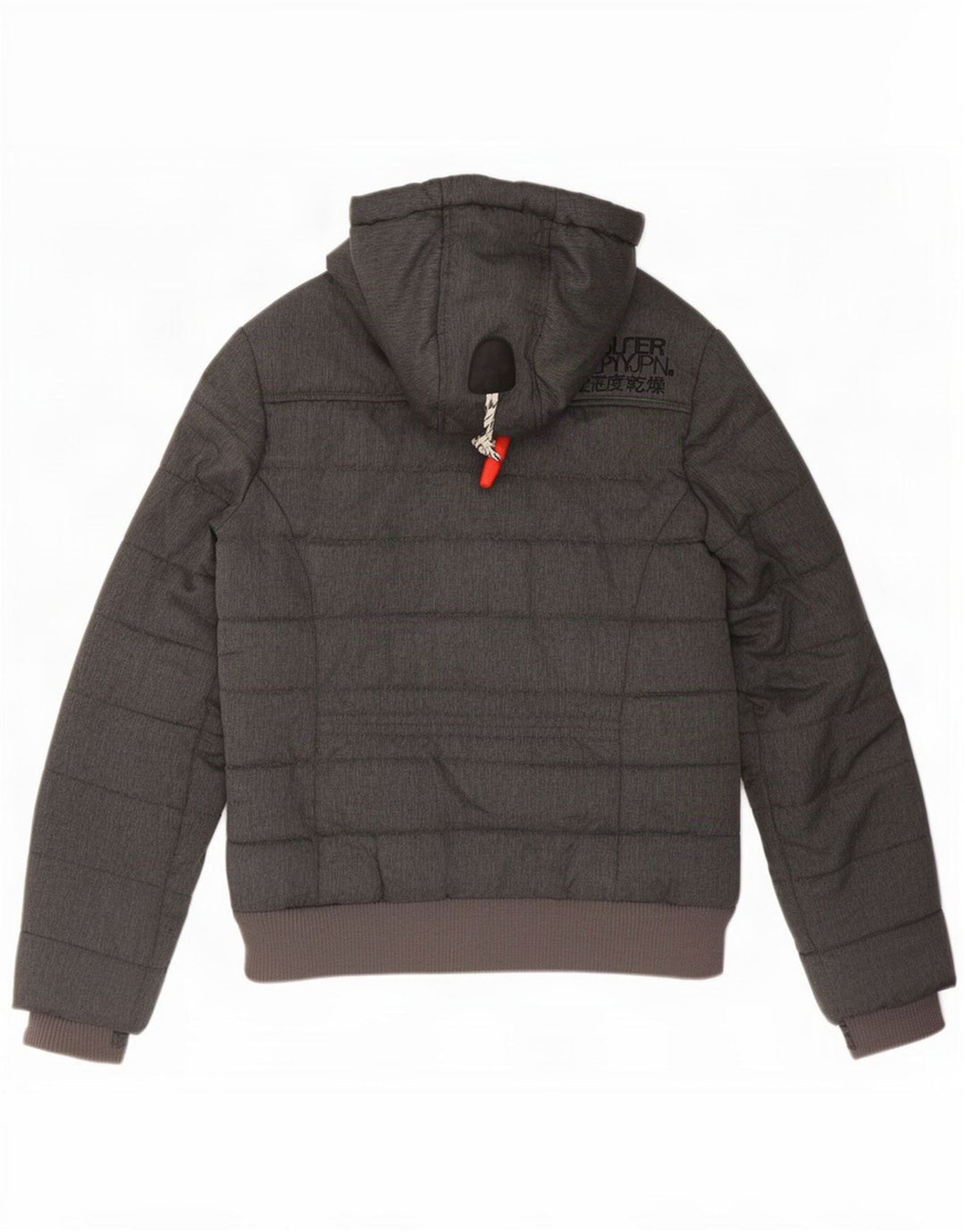 Superdry, polstret hættejakke til kvinder UK 10 Small Grå Polyester