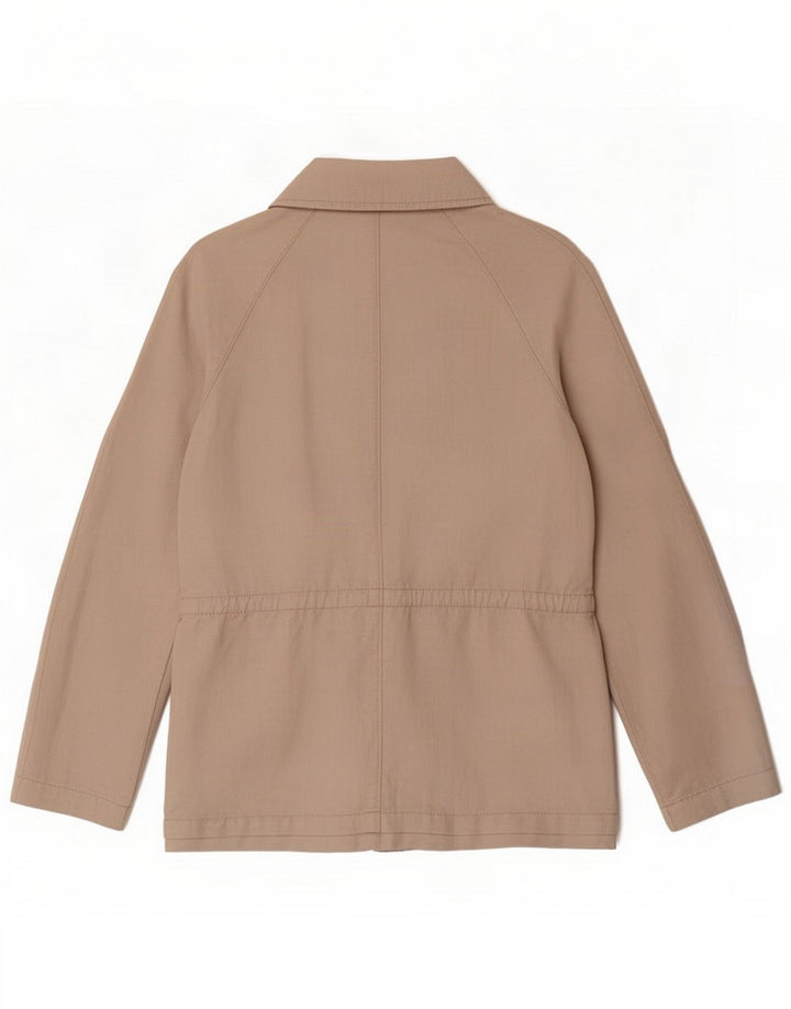 Zara Womens Utility Jacket UK 12 Medium Beige