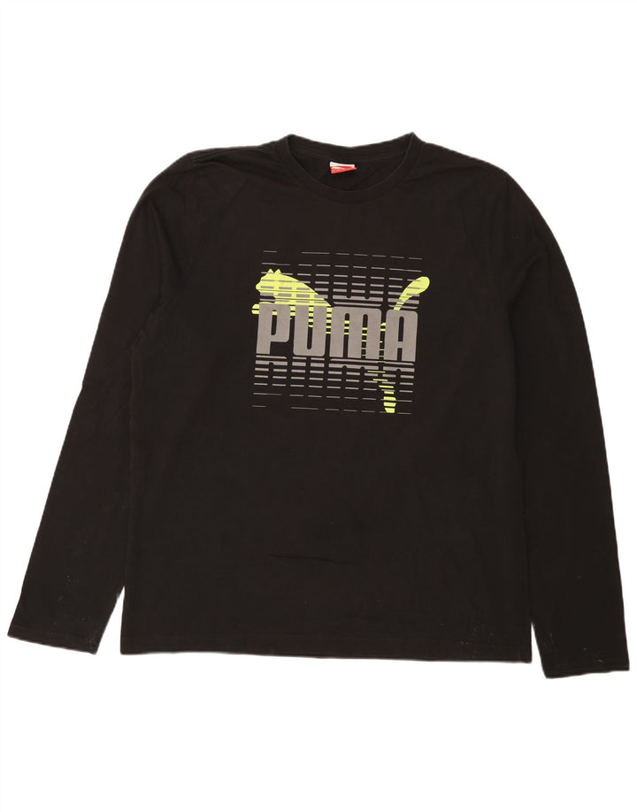 Puma Herre Grafisk Top Langærmet XL Sort