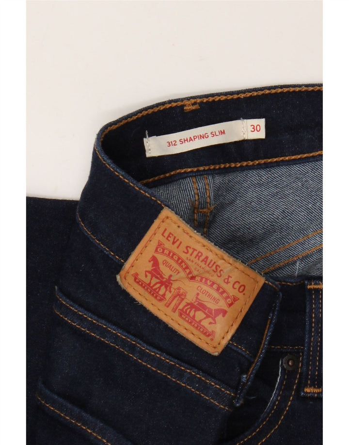 Levi's Womens 312 Shaping Slim Jeans W30 L30 Marineblå