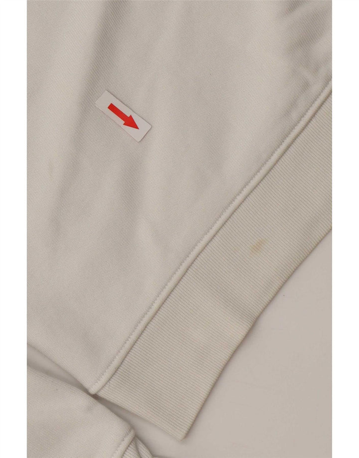 Levi's Dame Grafisk Oversized Sweatshirt Jumper UK 10 Lille hvid bomuld