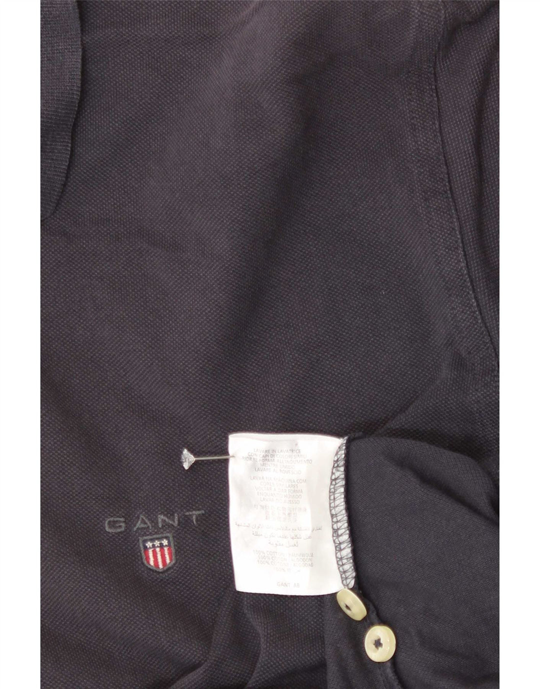 Gant Polo Shirt til mænd Stor marineblå bomuld