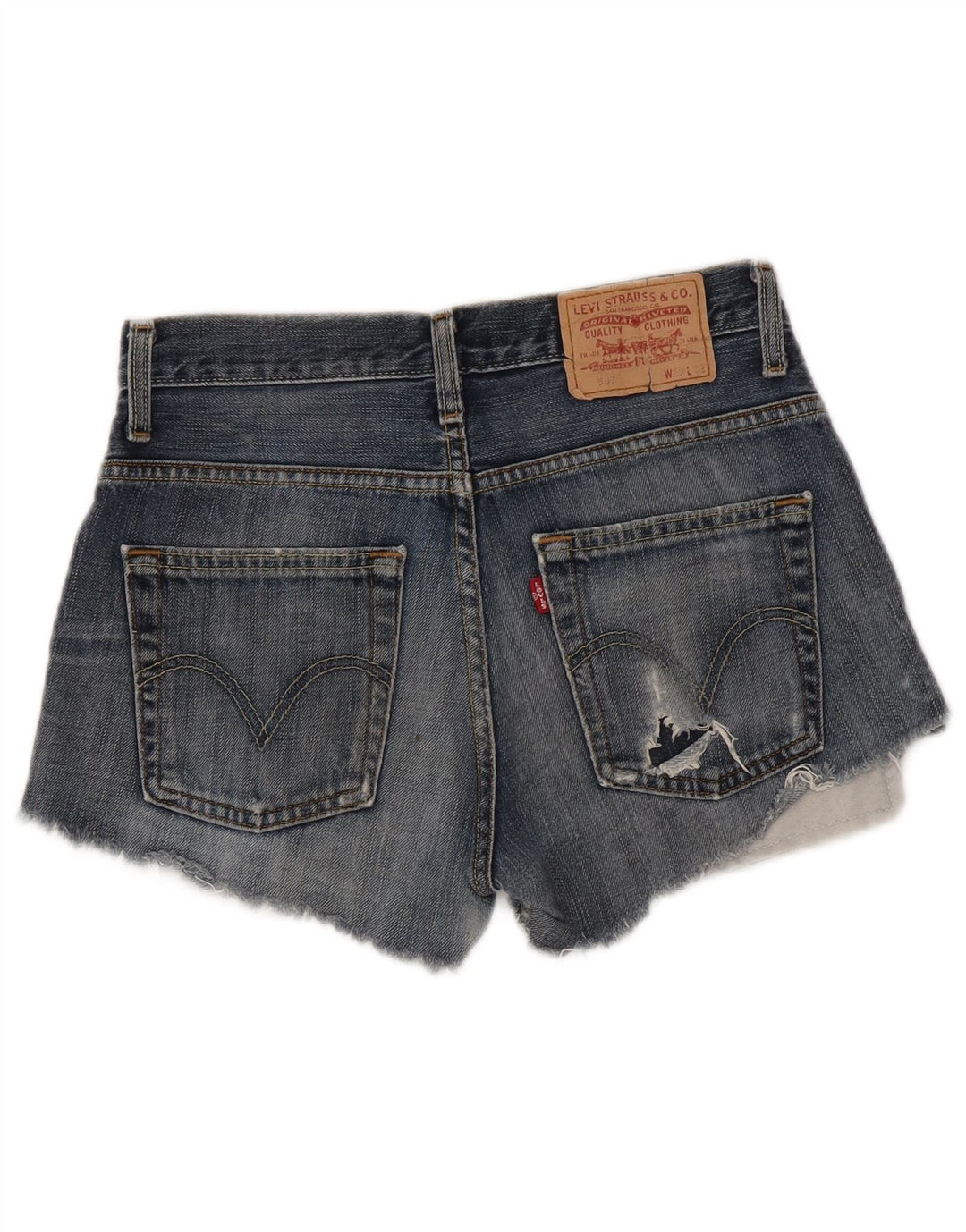 Levi's Womens 507 denimshorts W29 Medium Blue Bomuld