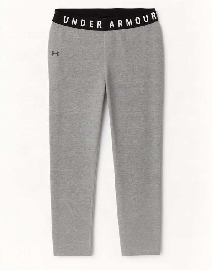 Under Armour Kvinders Grafiske Capri Leggings UK 8 Small Grey Colourblock