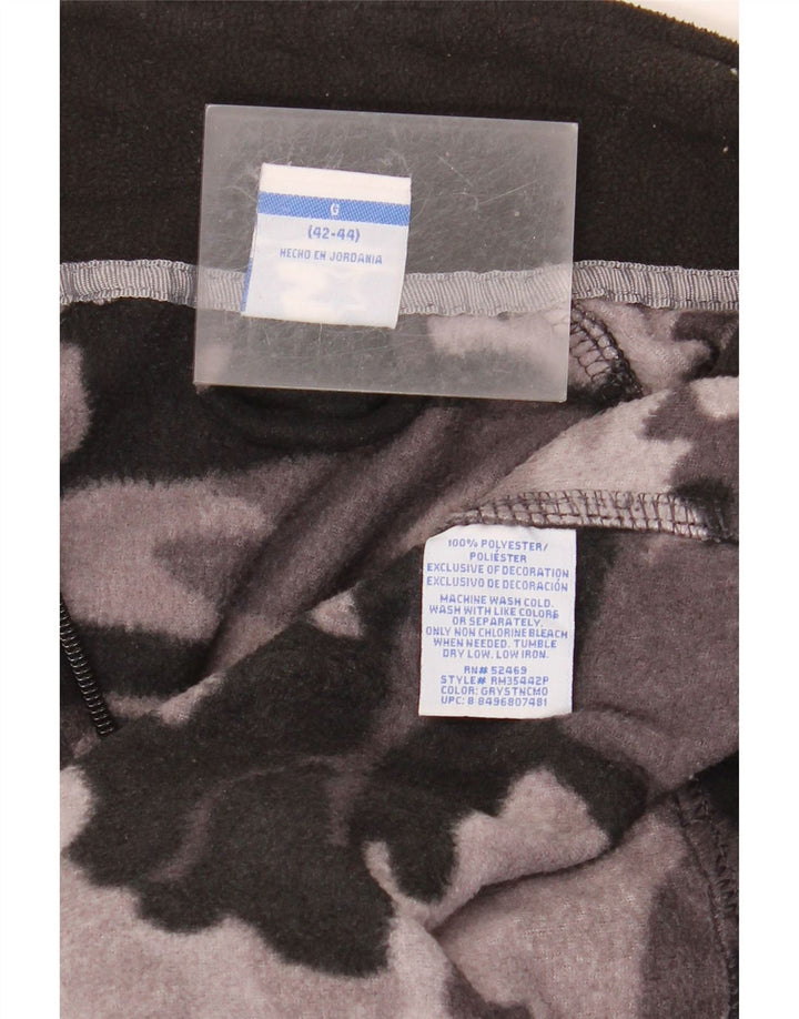 STARTER Fleecejakke til mænd UK 42/44 Large Grey Camouflage Polyester