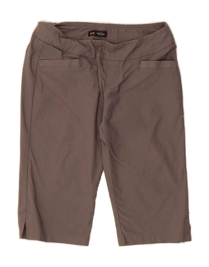 LEE Womens Sculpting Slim Fit Bermuda Shorts US 6 Medium W30 Grey Rayon Vintage Lee and Second-Hand Lee from Messina Hembry 