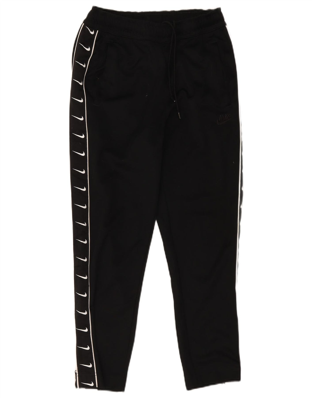 Nike Graphic Tracksuit Bukser til kvinder UK 10 Small Black Polyester