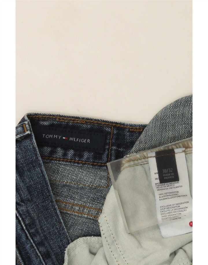 Tommy Hilfiger Herre Straight Jeans W38 L32 Blå Bomuld
