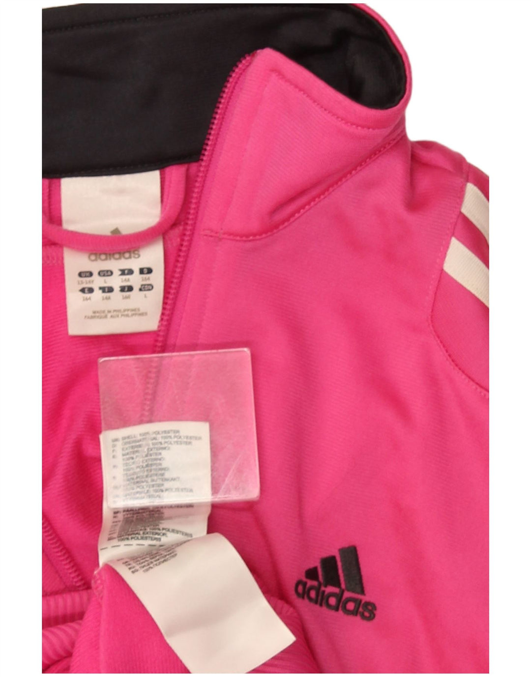 Adidas Pige Træningsdragt Topjakke 13-14 År Pink Polyester