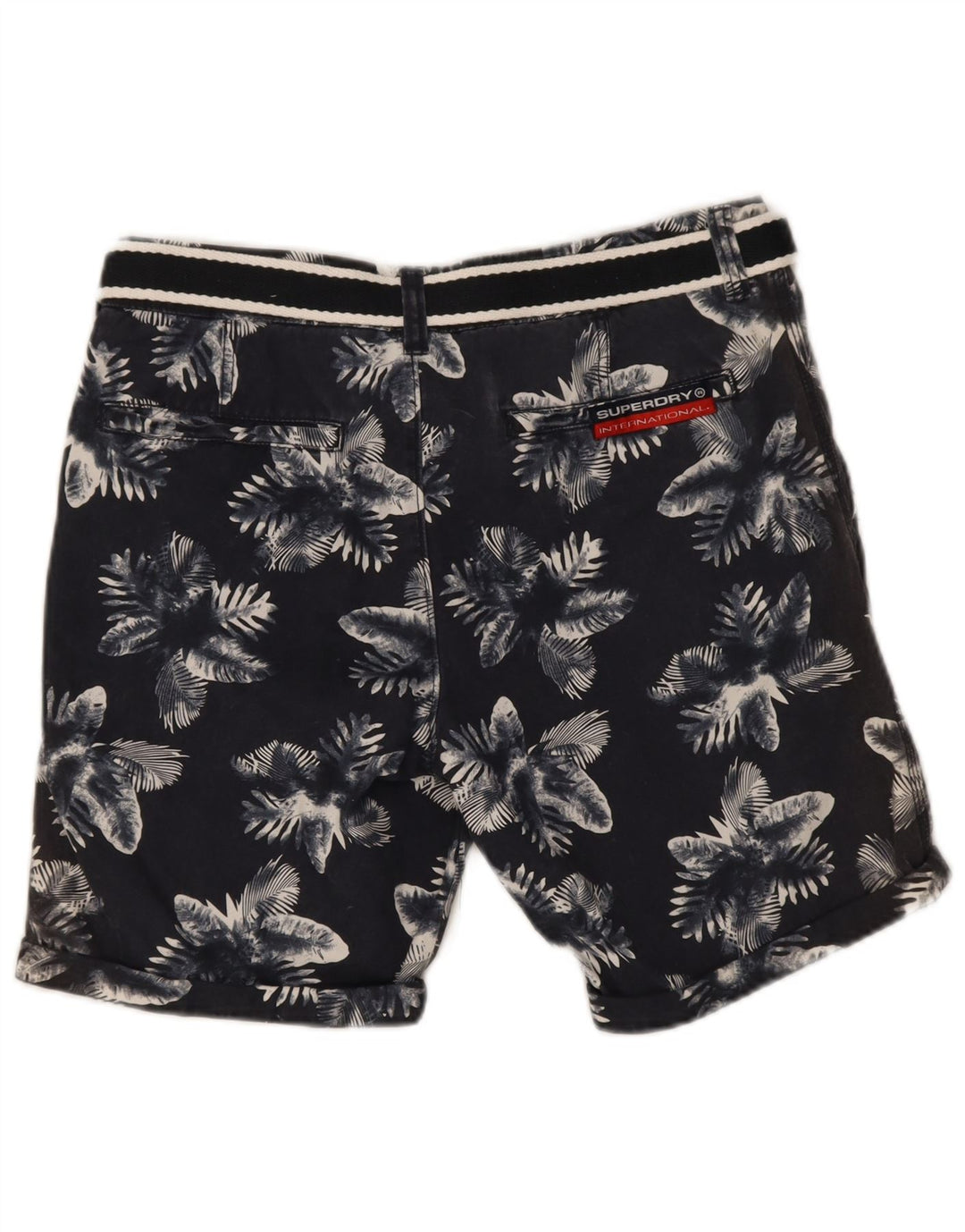 Superdry Chino Shorts til mænd Medium W32 Navy Blue Floral