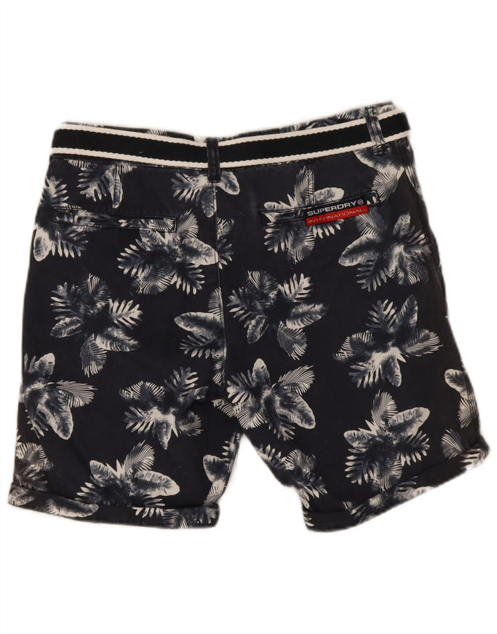 Superdry Chino Shorts til mænd Medium W32 Navy Blue Floral