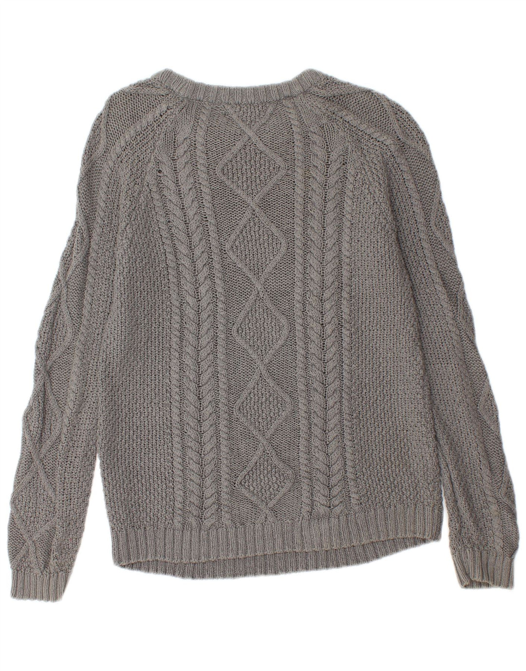 Zara Dame Boat Neck Jumper Sweater UK 14 Large Grå
