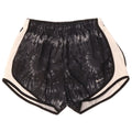 Nike Dame Dri Fit Sports Shorts UK 8 Small Black Tie Dye Polyester