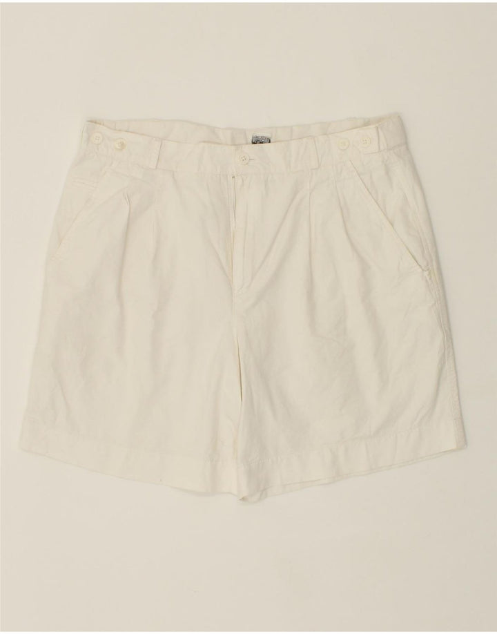 VINTAGE Womens Pegged Chino Shorts W34 Large White Vintage Vintage and Second-Hand Vintage from Messina Hembry 