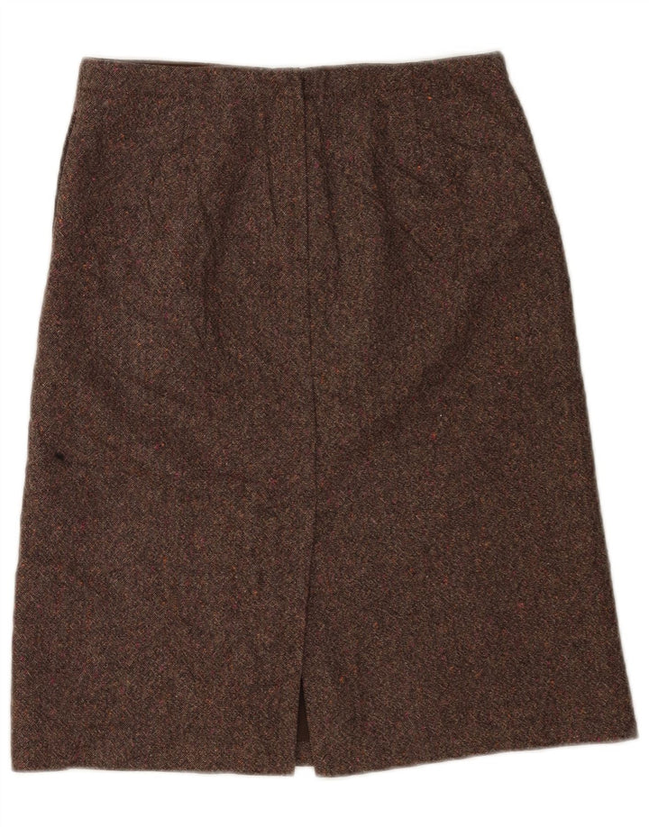 J. Crew Midi-nederdel til kvinder W28 Medium Brown Flecked
