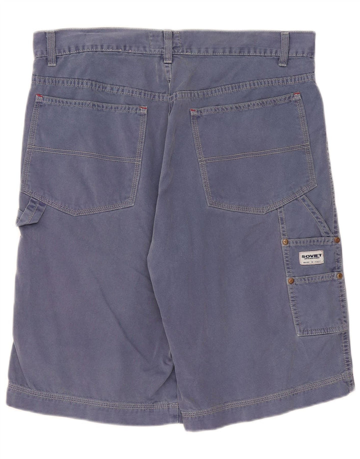 Vintage Herre Cargo Shorts W34 Large Navy Blue
