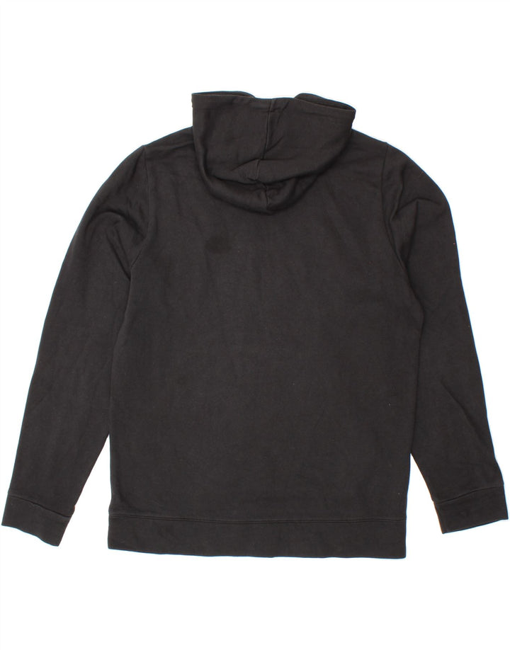 REEBOK Mens Graphic Hoodie Jumper Large Black Cotton Vintage Reebok and Second-Hand Reebok from Messina Hembry 