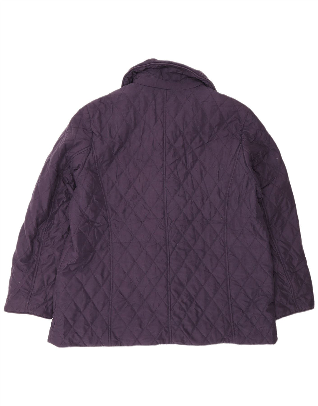 Marks & Spencer Quiltet jakke til kvinder UK 16 Stor lilla polyester