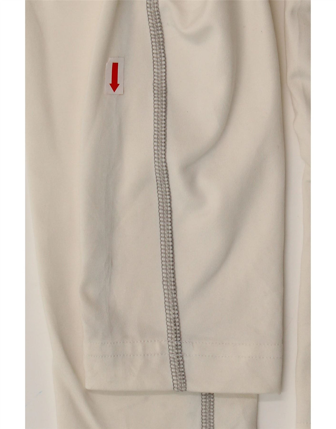NIKE Dame Dri Fit Top Langærmet UK 18 XL Hvid Colourblock Polyester