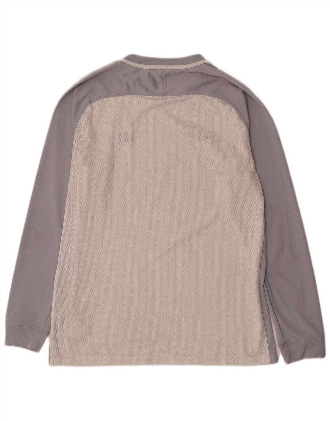 Nike Herre Dri Fit Grafisk Top Langærmet Stor hvid Colourblock Polyester