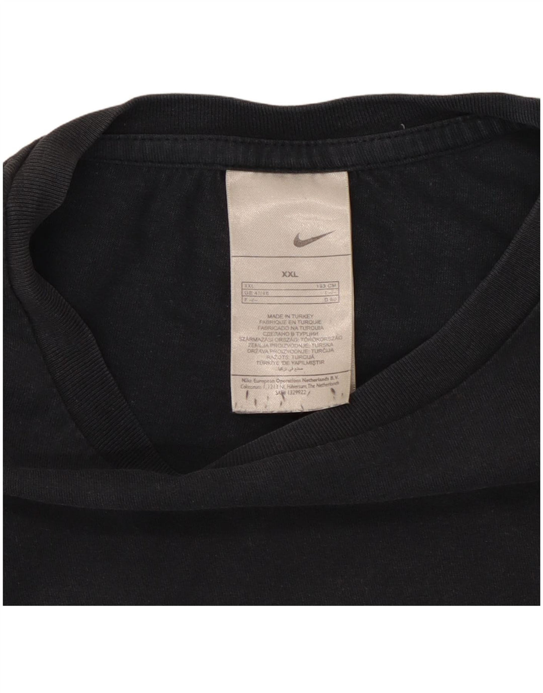 Nike grafisk T-shirt top til mænd 2XL marineblå bomuld