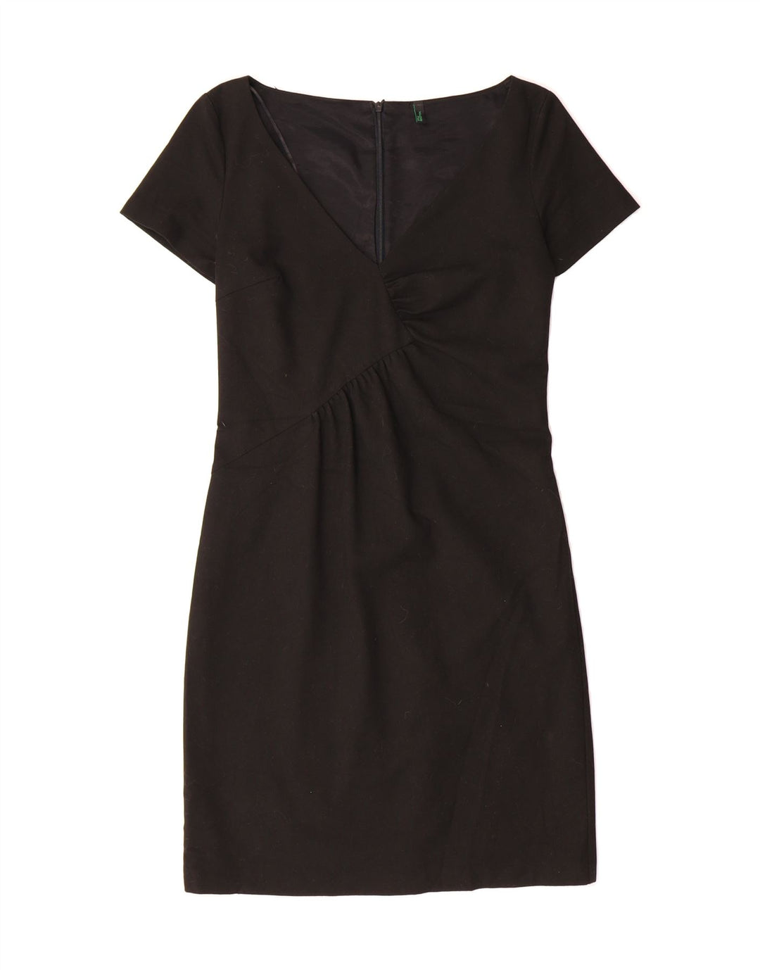 BENETTON Womens Sheath Dress UK 4 XS Black Polyester Vintage Benetton and Second-Hand Benetton from Messina Hembry 