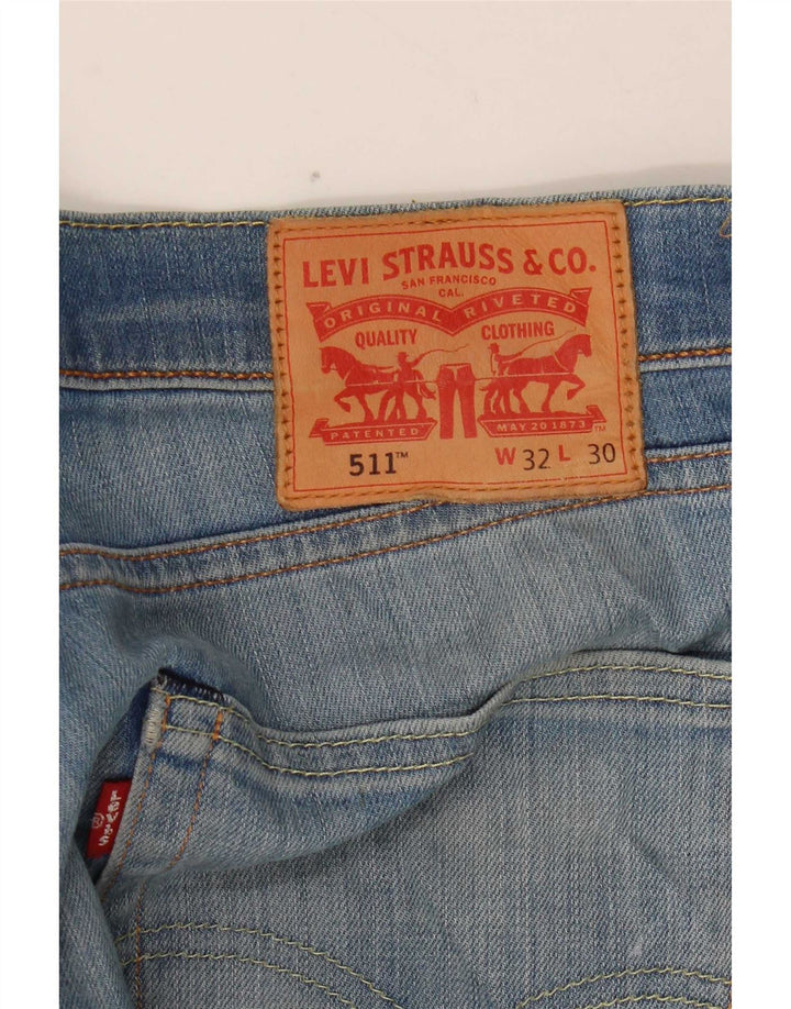 Levi's Herre 511 Slim Jeans W32 L30 Blå Bomuld