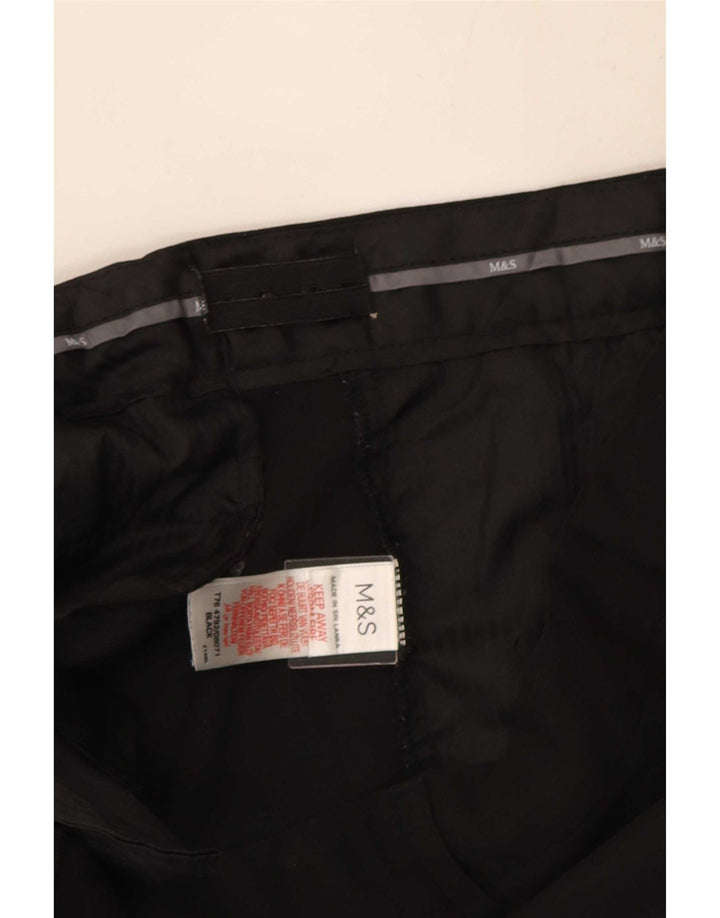 Marks & Spencer Straight Suit Bukser til mænd W34 L29 Sort