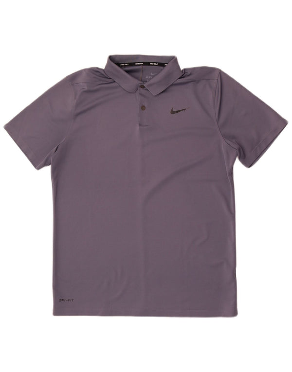 Nike Herre Dri Fit Polo Shirt Large Grå