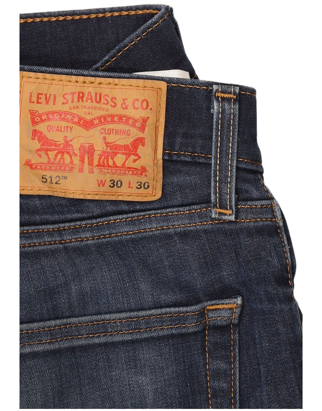 Levi's Herre 512 Slim Tapered Jeans W30 L30 Blå Bomuld