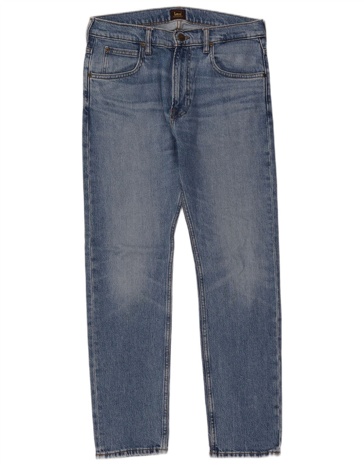 Lee Herre Rider Slim Jeans W32 L32 Blå Bomuld
