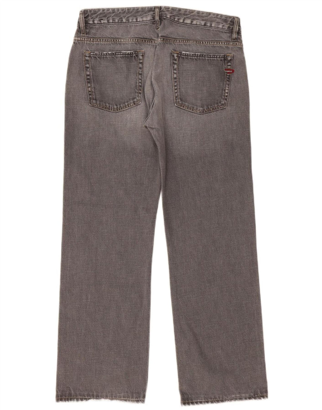 Diesel Dame Straight Jeans W34 L31 Grå Bomuld