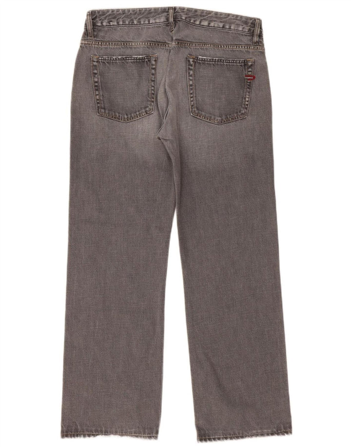 Diesel Dame Straight Jeans W34 L31 Grå Bomuld