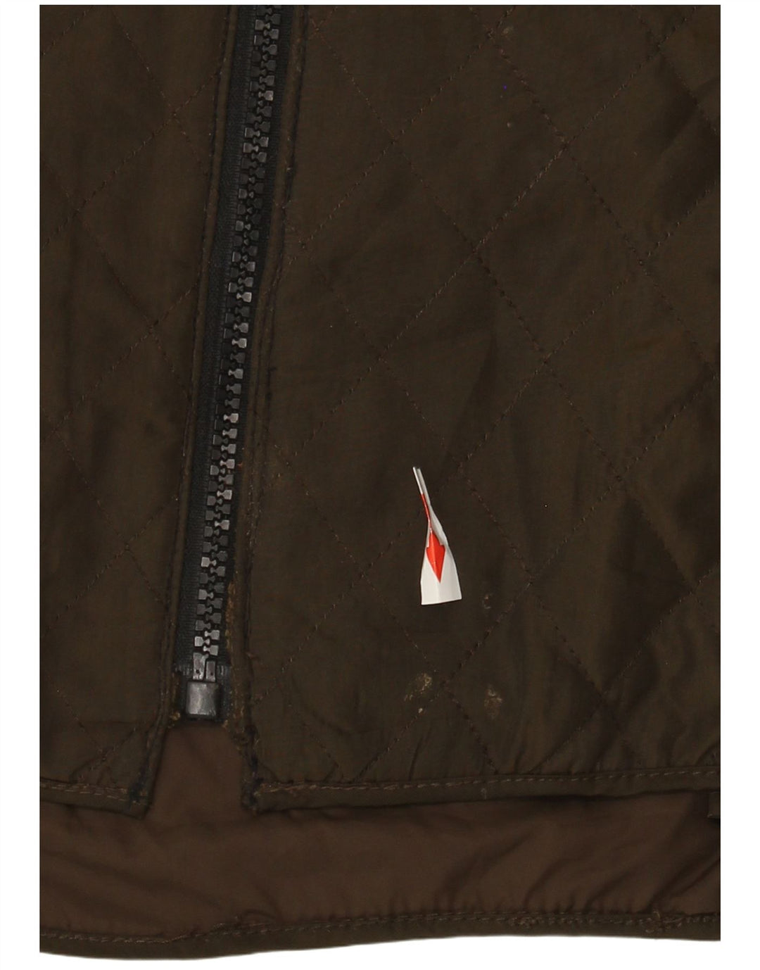 Ellesse Dame Quiltet Jakke UK 12 Medium Brun Polyester