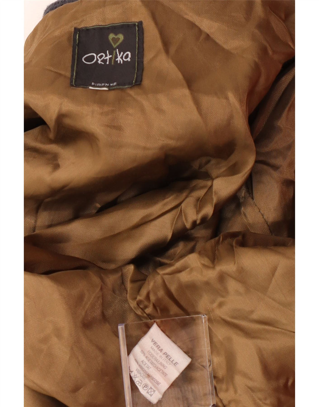 Vintage Herre Læder Bomber Jacket UK 36 Small Grey Læder