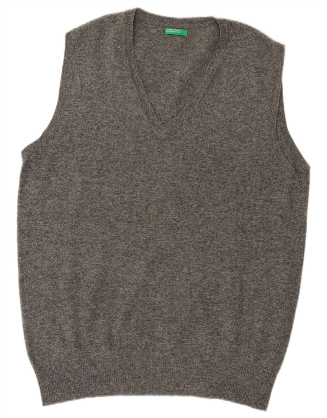 Benetton Herre Vest Tank Top Medium Grå